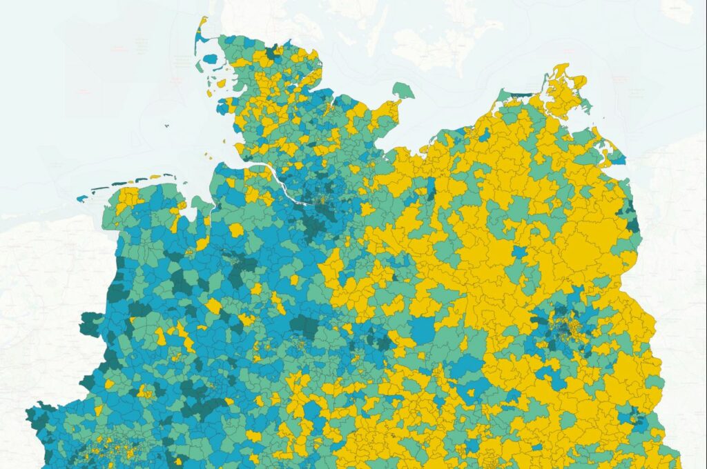 OTC-Kaufkraftkarte (Ausschnitt)