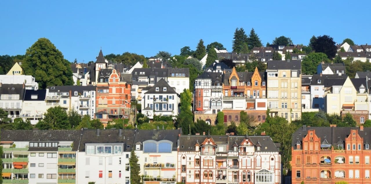 Häuserreihe in Koblenz