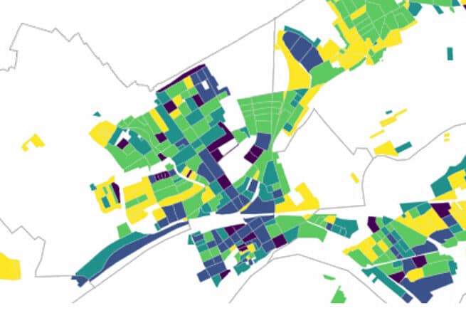 Karte der Sanierungen in Frankfurt